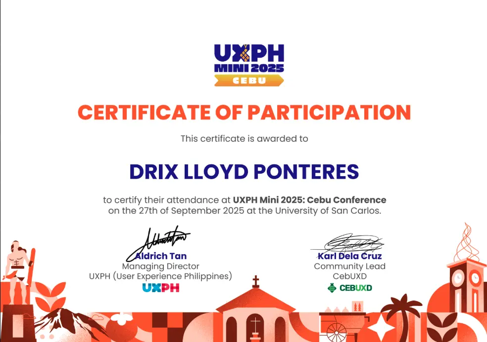 UX+ 2025 Attendee screenshot