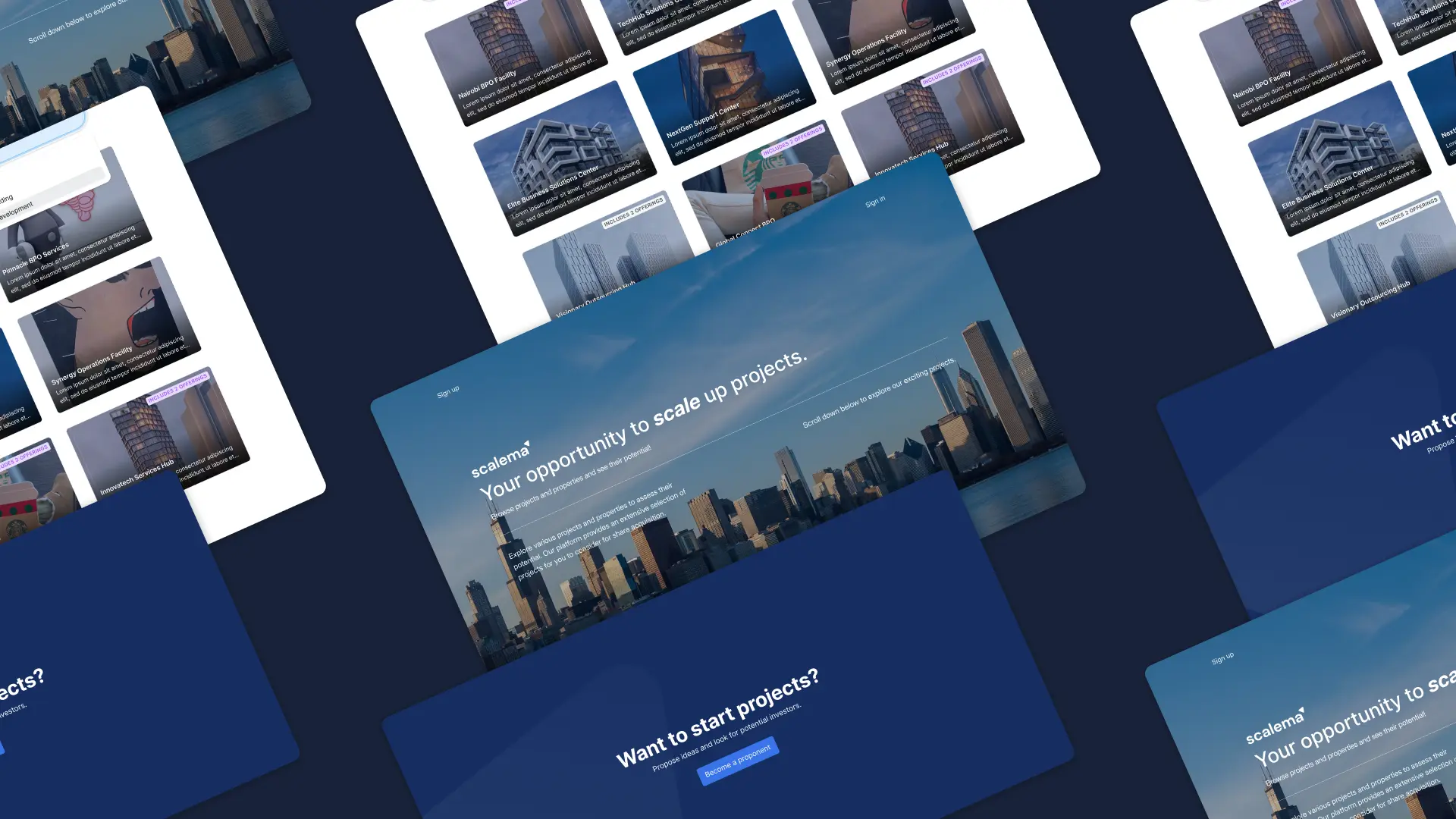 Scalema Token Landing Page preview