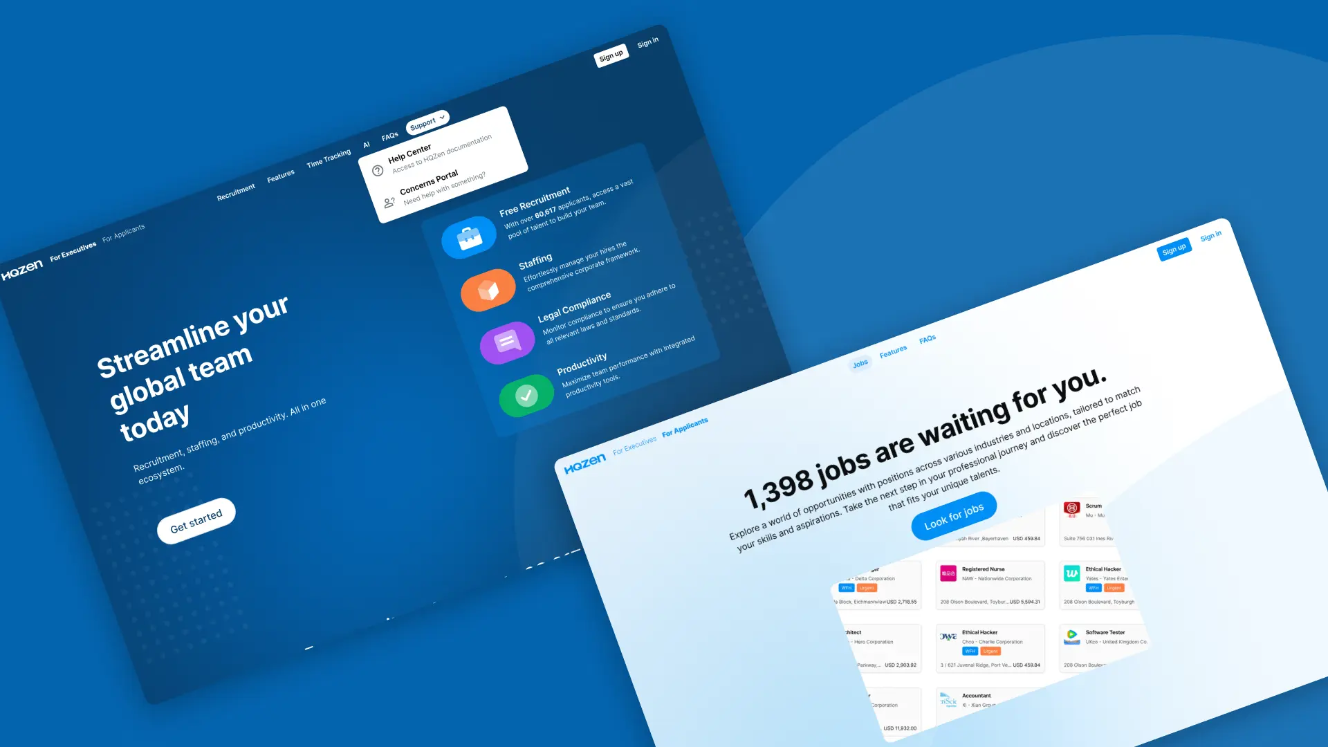 Redesigning HQZen’s Landing Page to Drive More Engagement screenshot